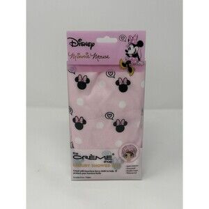 Crème Shop Disney Minnie Mouse Luxury Satin Pink Waterproof Shower Cap Oversized